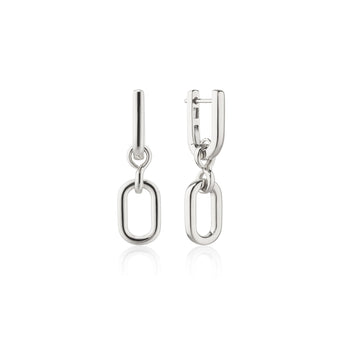 Infinity Sterling Silver Drop Earrings