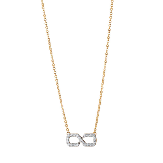 
  
    “The Symbol” White Diamond Infinity Necklace
  
