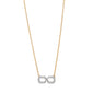 “The Symbol” White Diamond Infinity Necklace