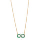“The Symbol” Emerald Infinity Necklace