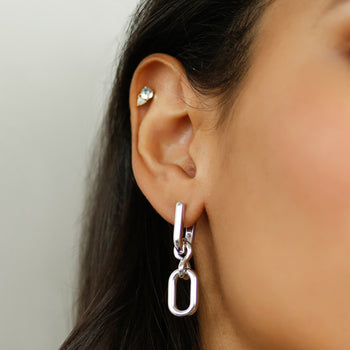 Infinity Sterling Silver Drop Earrings