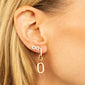 Infinity Stud Earrings with Diamonds