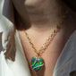 Special Edition Australian Black Opal and Diamond Heart Necklace