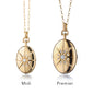 Four Image “Midi” 18K Gold Star Burst Locket Necklace