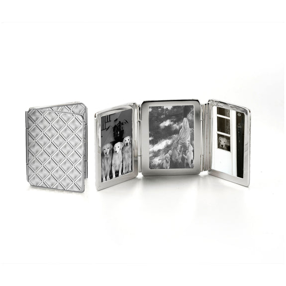 
  
    Small Diamond Pattern Image Case in sterling silver, 3 photos
  
