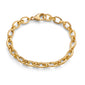 “Audrey” Link Charm Bracelet in 18K Yellow Gold