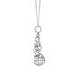 30” “Design Your Own" Small Link Chain Necklace with Earth and Mini Compass Key Charms