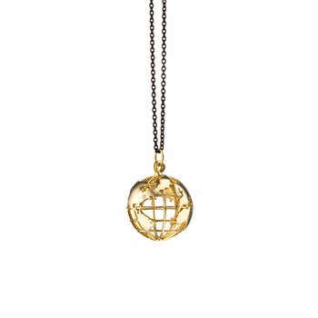 "My Earth" Charm Necklace on Steel Chain