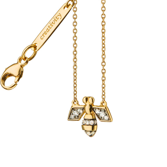 
  
    Diamond Critter Bee “Creativity” Charm Necklace
  
