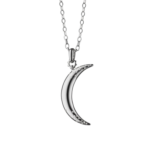 
  
    "Dream" Moon Necklace with Sapphires
  
