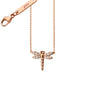 Diamond Critter Dragonfly "Grace" Charm Necklace