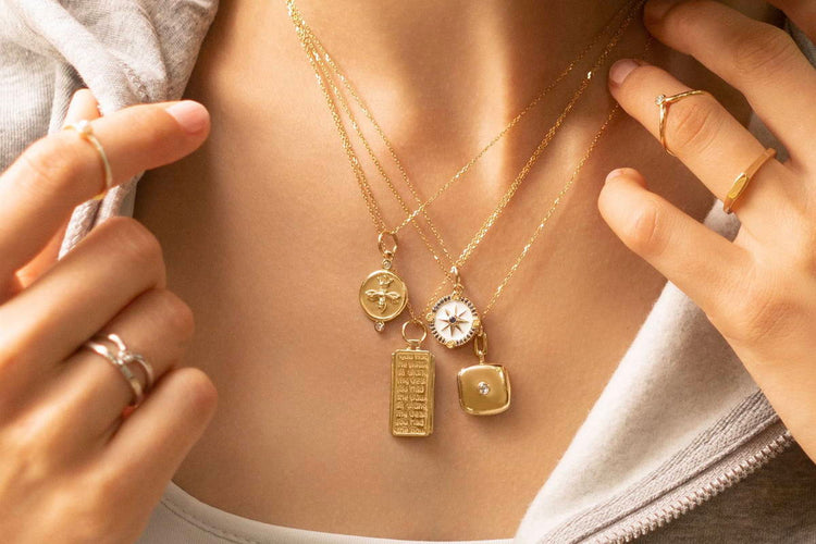 How To Layer Gold Necklaces