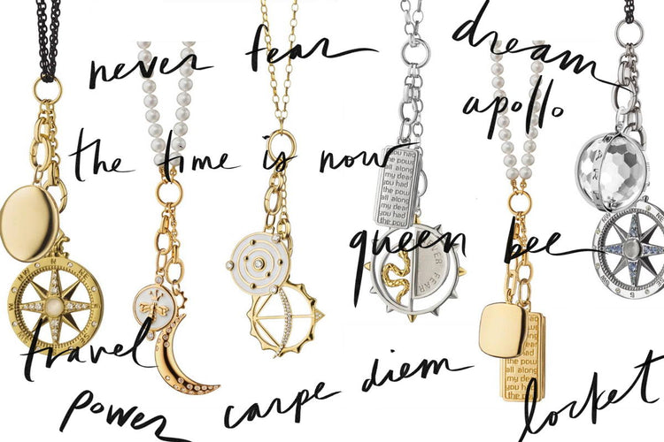 Five Name Charm Necklace | Lee Michaels Fine Jewelry