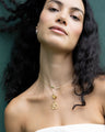 Tokens of Luck Necklace, Petite Slim Heart Locket, Tortoise and Hare Necklace
