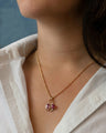 Special Edition Star and Moon Vintage Pink Spinel and Diamond Necklace