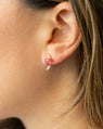 Special Edition Moon Vintage Pink Spinel and Diamond Earring