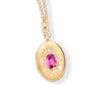 Special Edition Pink Sapphire and Diamond Oval Locket