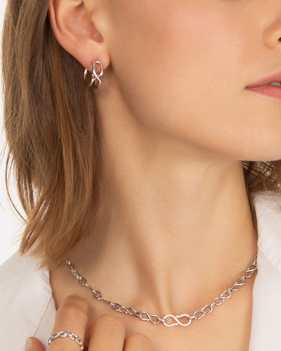 “The Symbol” Large Infinity Hoop Earrings