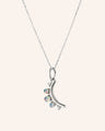 October Opal “Moon” Birthstone Necklace