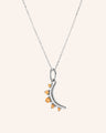 November Citrine “Moon” Birthstone Necklace