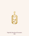 Custom Monogram Pendant - 2 Letters