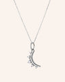 April Diamond “Moon” Birthstone Necklace
