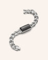 Black Onyx Link Bracelet in Sterling Silver