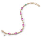 Limited Edition Pink Sapphire Tennis Bracelet in 18K Gold