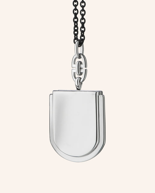 Horseshoe Locket with Curb Bail