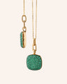 Slim Rae Locket Necklace with Emeralds