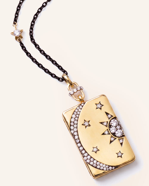 Special Edition Sun, Moon and Stars Locket Necklace