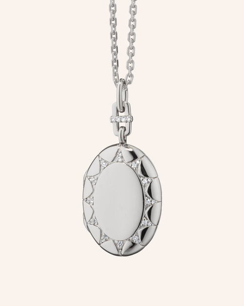 Oval "Isabella" Locket Necklace