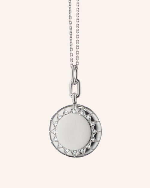 Round "Isabella" Locket Necklace