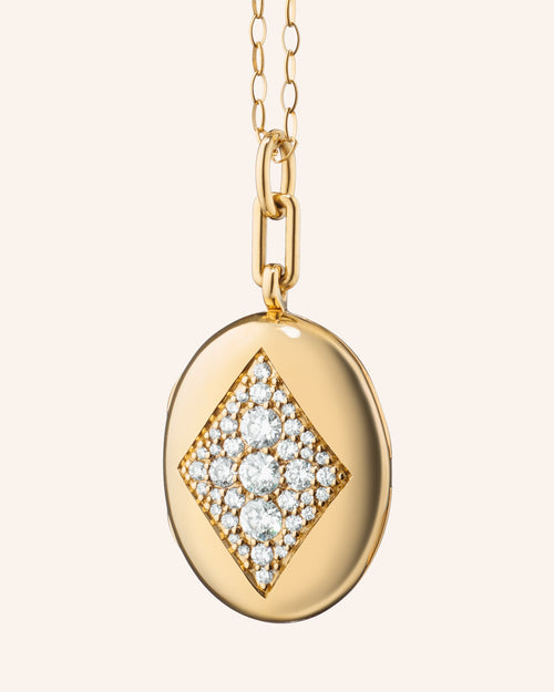 Charlotte Gold Locket Necklace