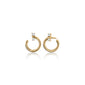 18K Gold Small Galaxy Wrap Hoop Earring with Diamonds