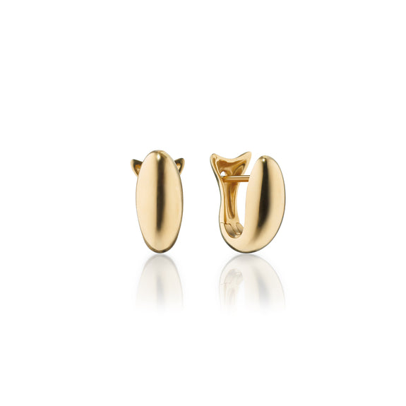 
  
    18K Gold Small Perseverance Huggie Earrings
  
