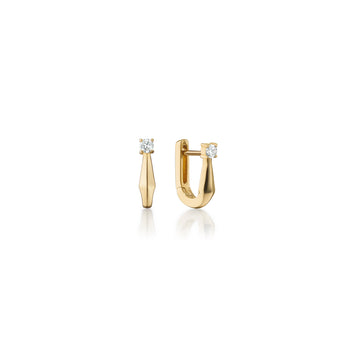 Petite “Points North” Earrings with Diamond