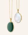 Amelia Oval Cabochon Locket Necklace