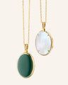 Amelia Oval Cabochon Locket Necklace