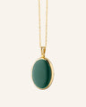 Amelia Oval Cabochon Locket Necklace