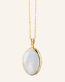 Amelia Oval Cabochon Locket Necklace