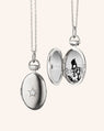 Petite Oval Sapphire Star Locket