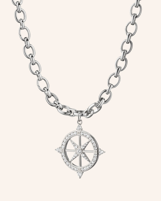 Sapphire Compass Audrey Necklace