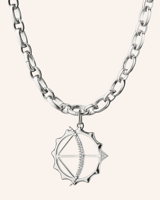 "Strength" Audrey Sterling Silver Necklace