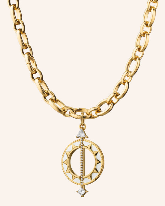 "Time is Precious" Audrey 18K Gold Necklace