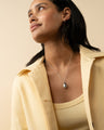 Sterling Silver Petite Anna Locket Necklace on Silver Chain