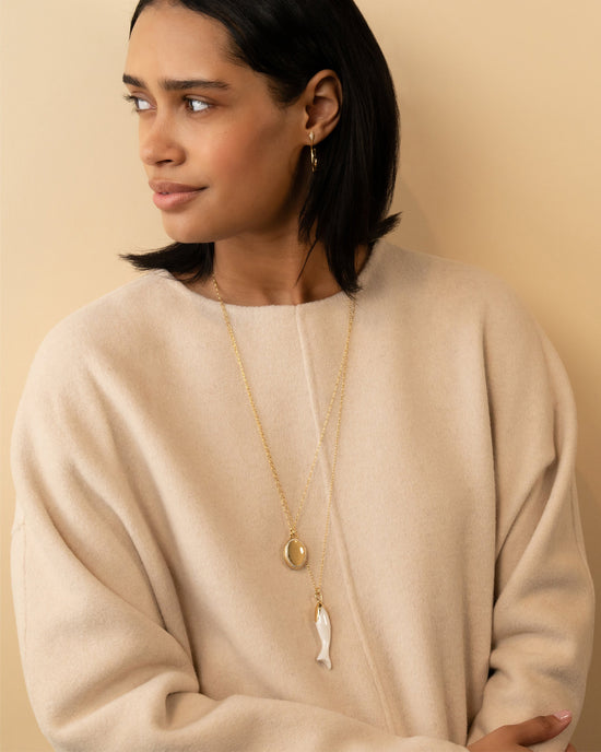 The Four Image Midi Diamond Border Locket