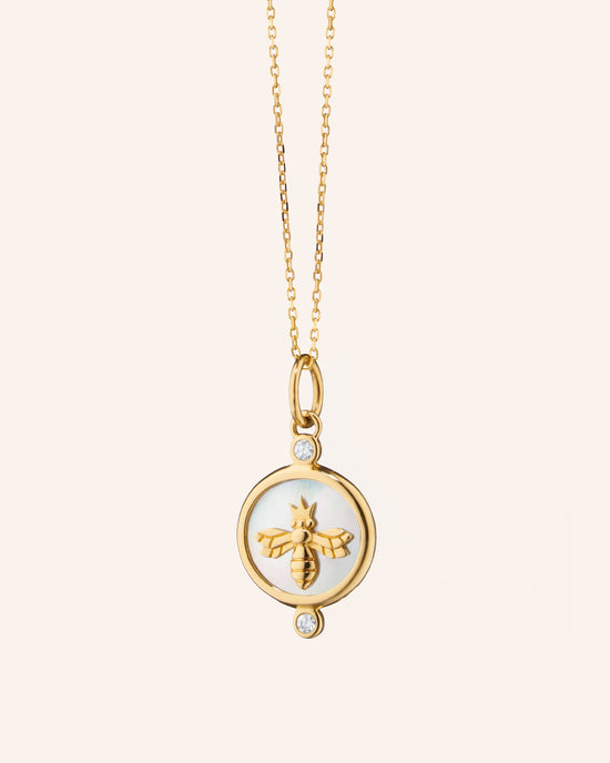 Mother of Pearl "Queen Bee" Necklace