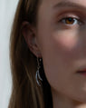 "Birds of a Feather" Earrings with Pavé White Sapphires