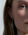 "Birds of a Feather" Earrings with Pavé White Sapphires